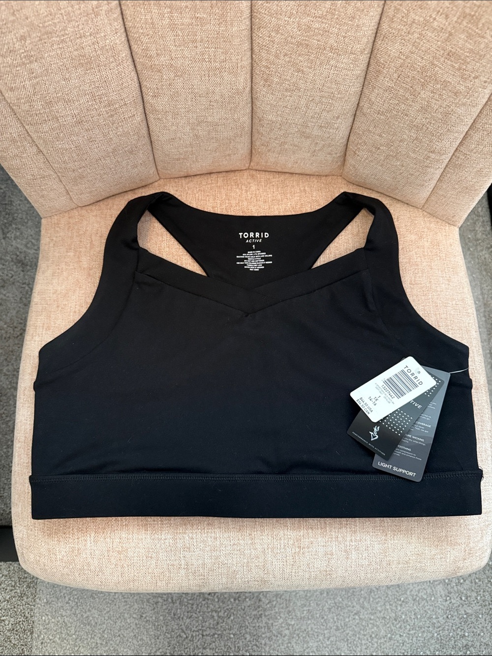 torrid Low-Impact Wireless V-Neck Active Sports Bra